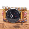 Imperial Stone Bead Hand-Woven Watch With Bohemian Style - Light Brown