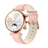 Bearscome 2025 watch 4 pro Women's Blood glucose lipid blood pressure Blood oxygen monitor smart watch - Watch 4 Pro Pink leather Gold shell