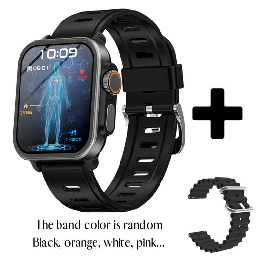 BEARSCOME VEE Bluetooth Call ECG/EKG Blood Oxygen Sleep Monitoring Music SmartWatch