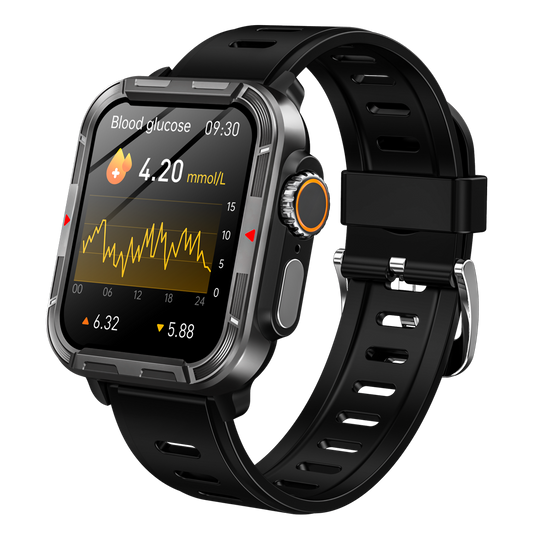 BEARSCOME VEE PRO Rugged Sports Smartwatch for Body composition /ECG/ Blood sugar/Blood pressure/heart rate monitoring